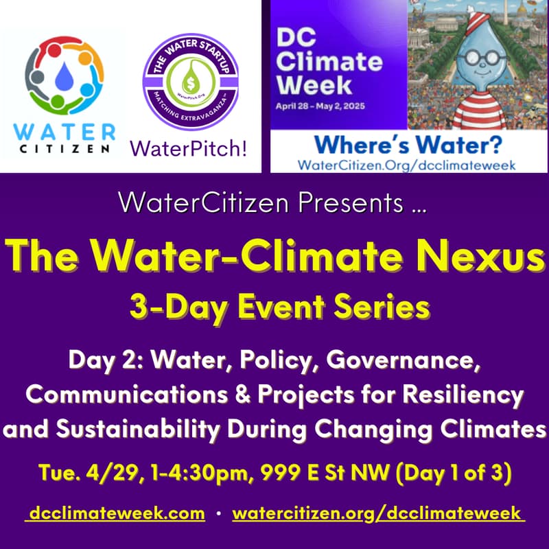 Cover Image for Water, Policy, Governance, Communications & Projects for Resiliency and Sustainability During Changing Climates