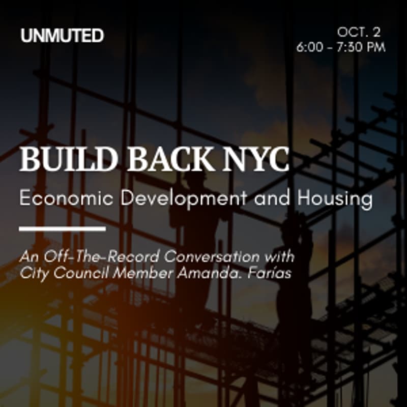 Cover Image for Build Back NYC: an Unmuted conversation with Majority Leader Amanda Farías