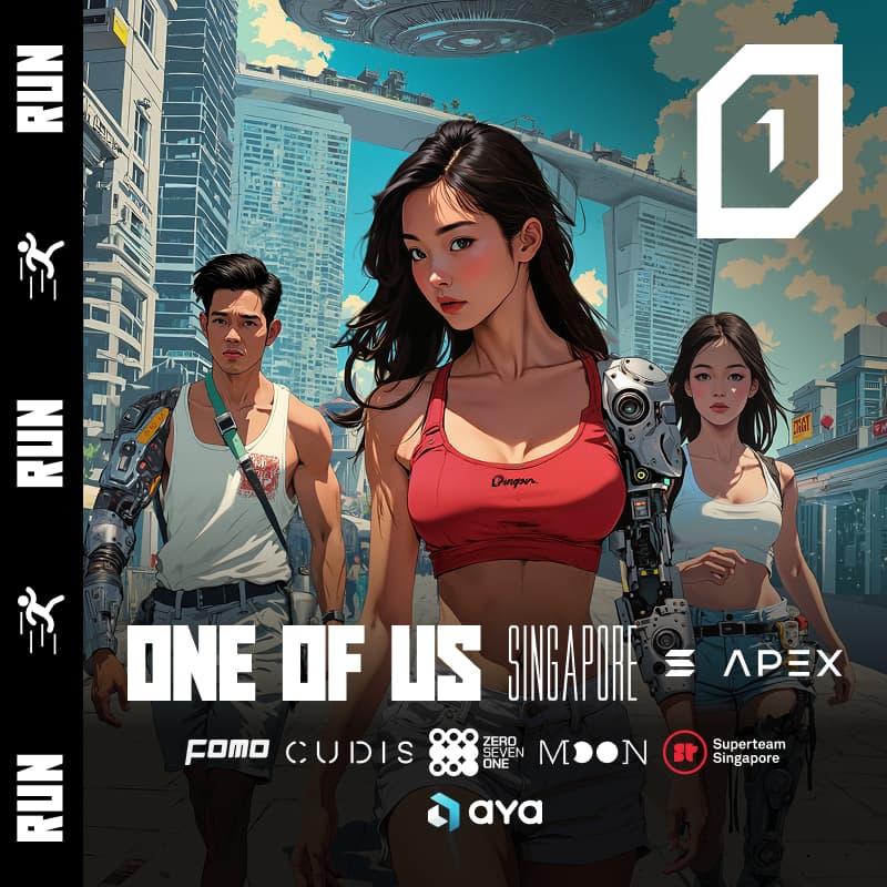 Cover Image for ONE OF US Run & Coffee // Aya, Cudis, 071Labs, Moonring, Superteam Singapore, FOMO Magazine