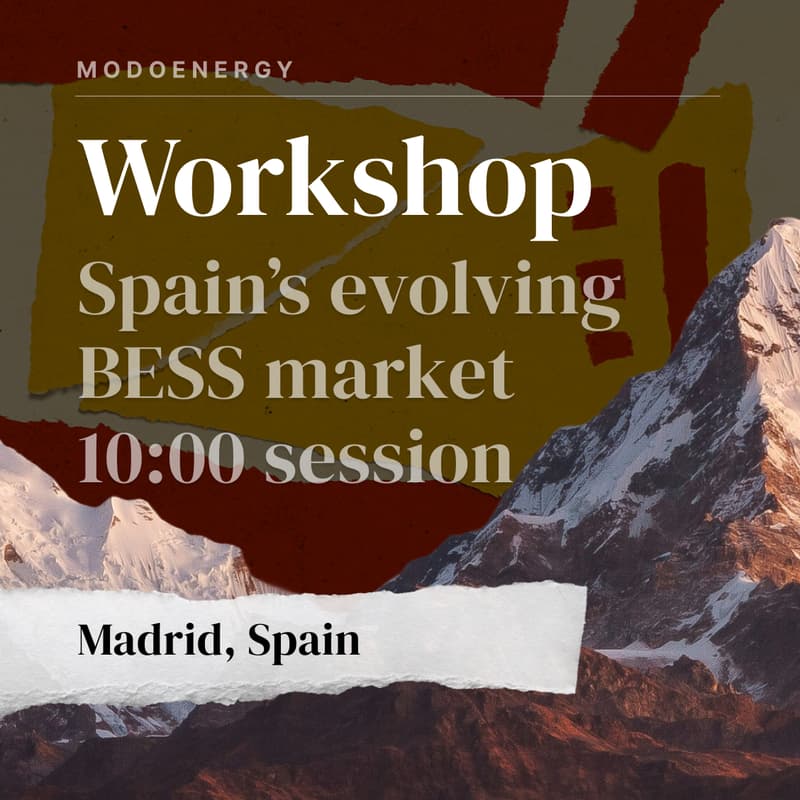 Cover Image for WORKSHOP: Spain's Evolving BESS Market (Tuesday 10:00 session)