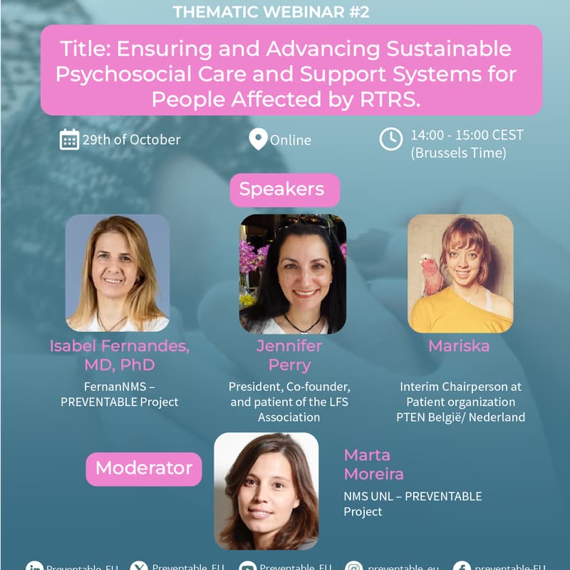 Cover Image for Invitation to PREVENTABLE Thematic Webinar 2 – Addressing Hidden Needs: Strengthening Psychosocial Support for Families Living with RTRS