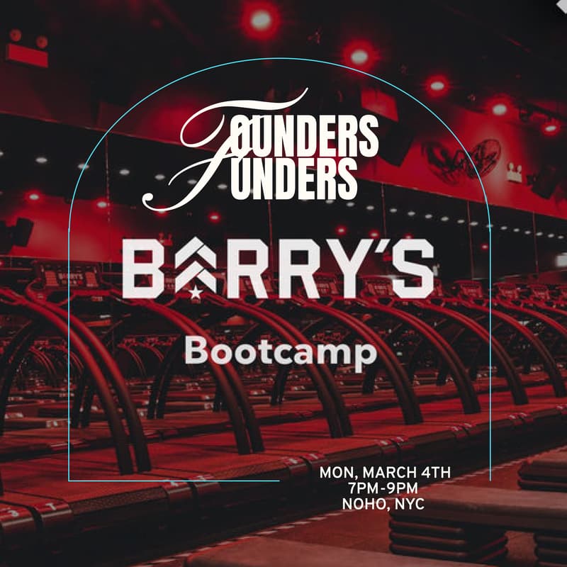 Cover Image for 🏃‍♀️ Barry's Bootcamp for Founders & Funders. FREE. 