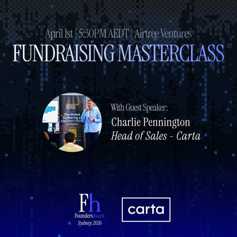 Cover Image for FoundersHack: Fundraising Masterclass with Carta
