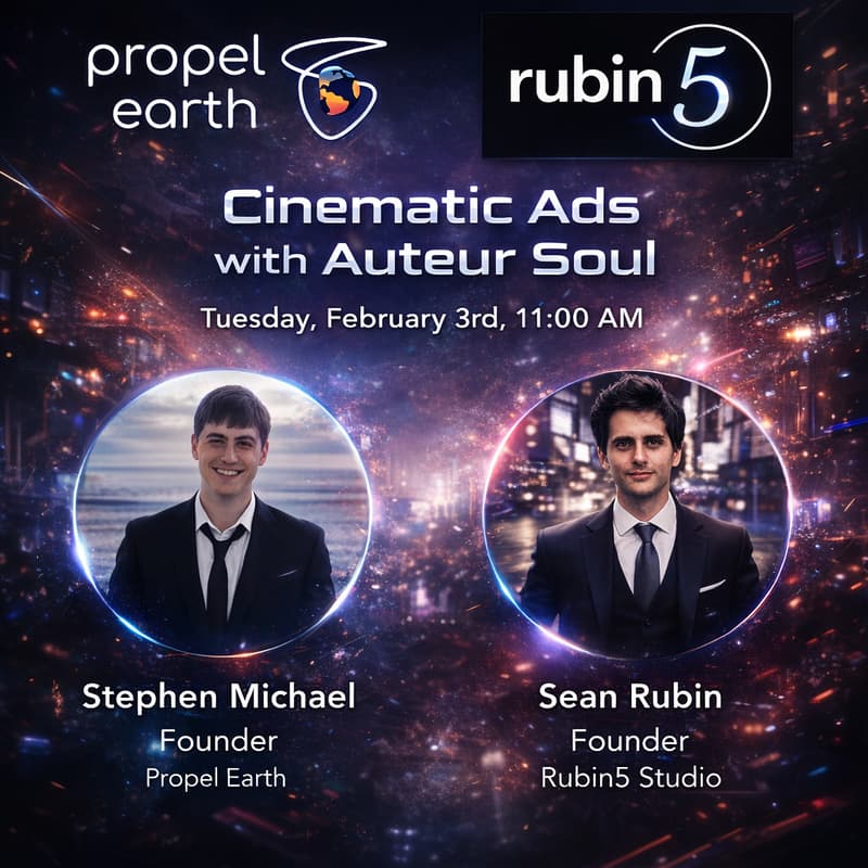 Cover Image for Cinematic Ads with Auteur Soul | Using AI to create content with Sean Rubin