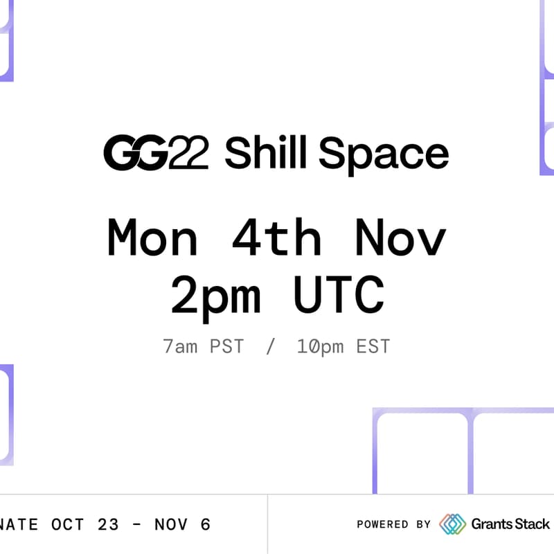 Cover Image for GG22 Shill Space