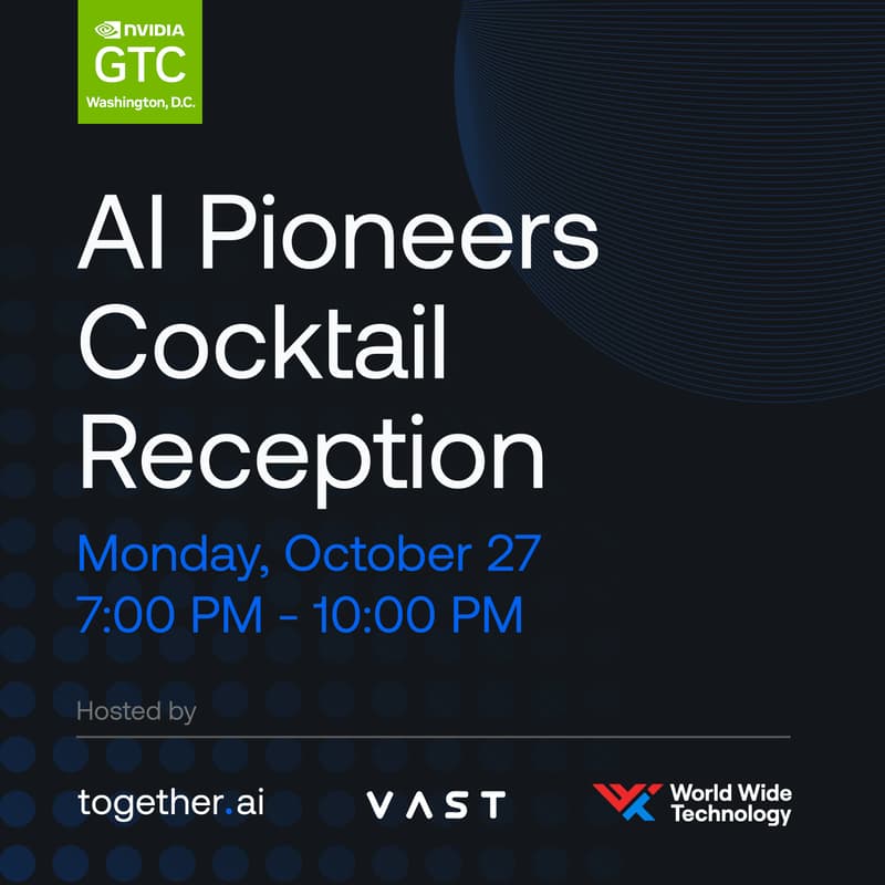 Cover Image for GTC DC: AI Pioneers Cocktail Reception