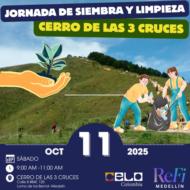 Cover Image for Siembra y Limpieza en el Cerro de las 3 Cruces