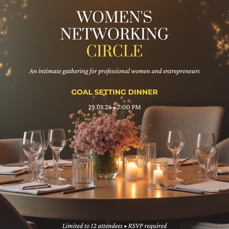 Cover Image for Women's Networking Dinner -26' Goals Setting