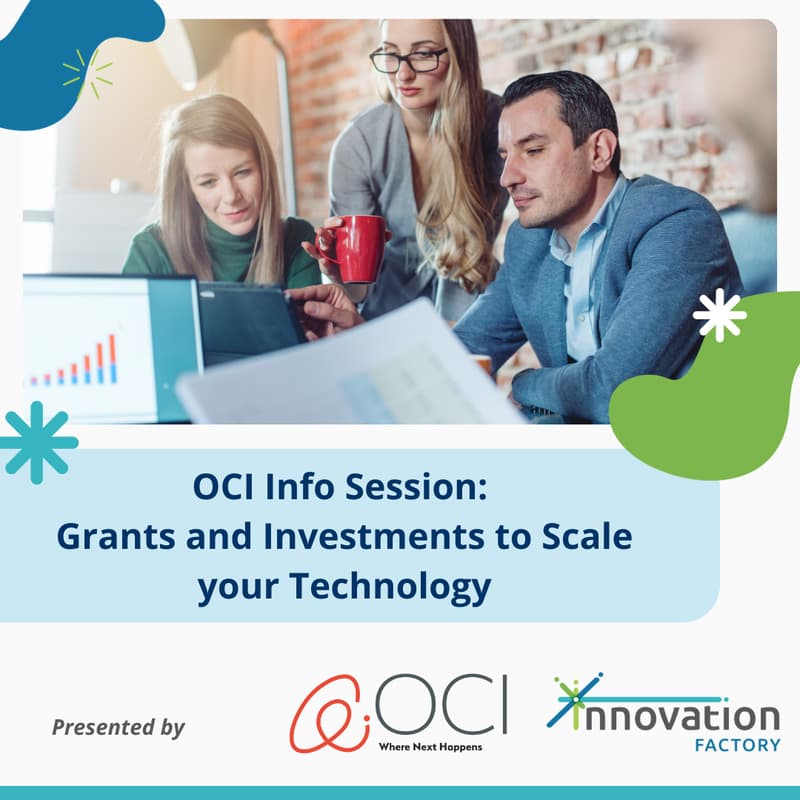 Cover Image for OCI Info Session: Grants and Investments to Scale your Technology