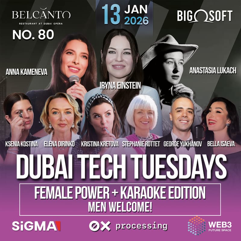 Cover Image for Dubai Tech Tuesdays No. 80 - Female POWER + Karaoke Edition (Men Welcome!)
