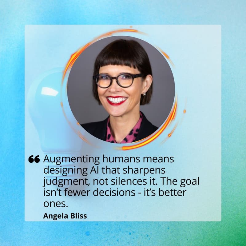 Cover Image for 💡 Product Circle ⭕ Chat - Human + Machine: Navigating Decision Making in an AI World with Angela Bliss