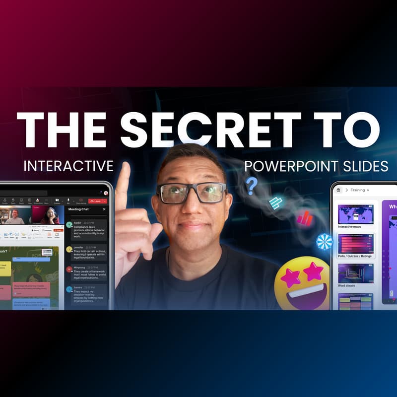 Cover Image for The secret to interactive PowerPoint slides on Teams