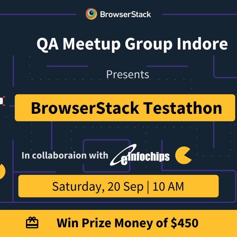 Cover Image for Testathon by BrowserStack- Indore