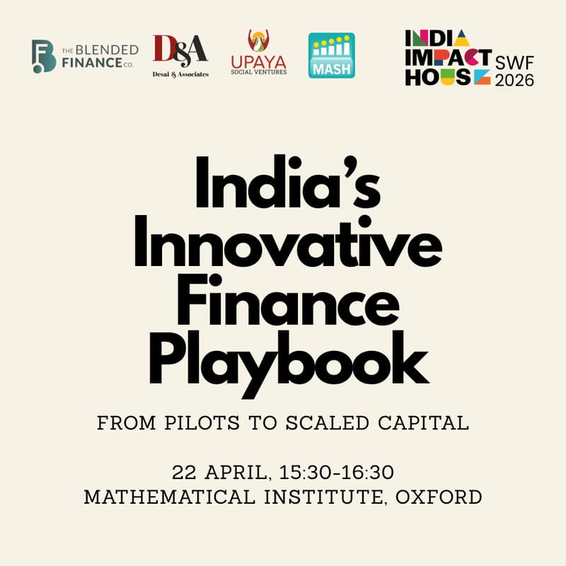 Cover Image for India’s Innovative Finance Playbook: From Pilots to Scaled Capital