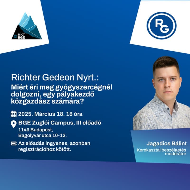 Cover Image for Pénzügyi szektor vagy Richter? – Közgazdász utak a magyar multinál