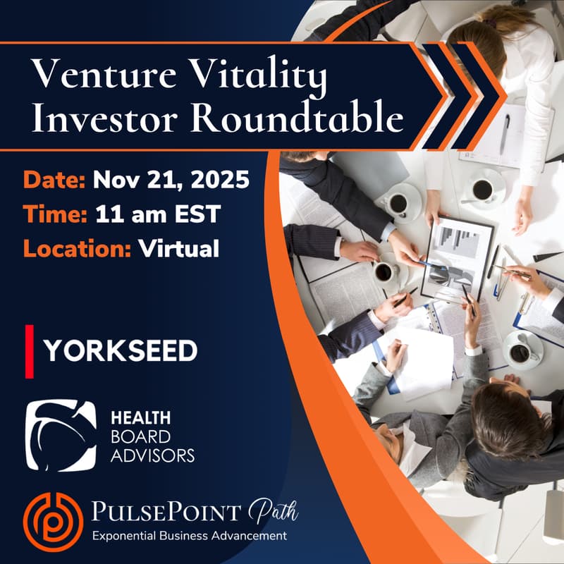Cover Image for Venture Vitality Health Tech Investor Virtual Roundtable