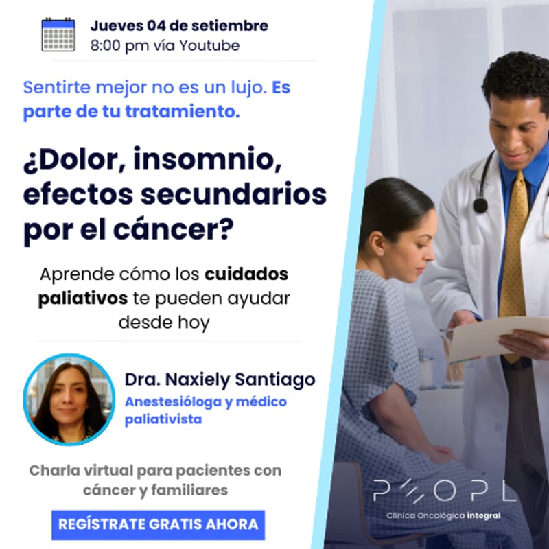 Cover Image for [Evento] Vivir con menos dolor: Apoyo de los Cuidados Paliativos para manejar los síntomas del cáncer