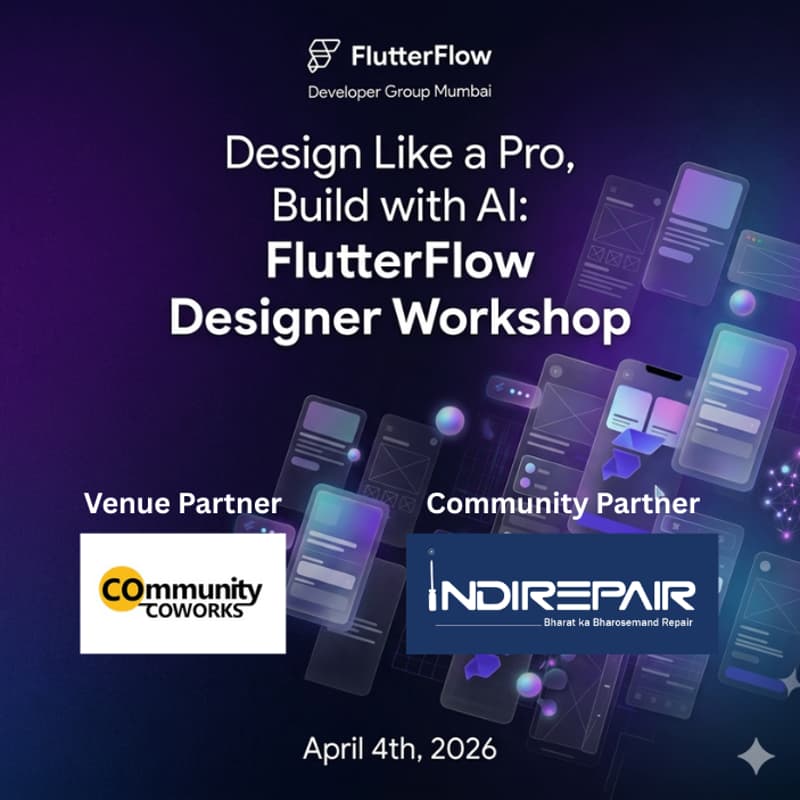 Cover Image for Design Like a Pro, Build with AI: FlutterFlow Designer Workshop