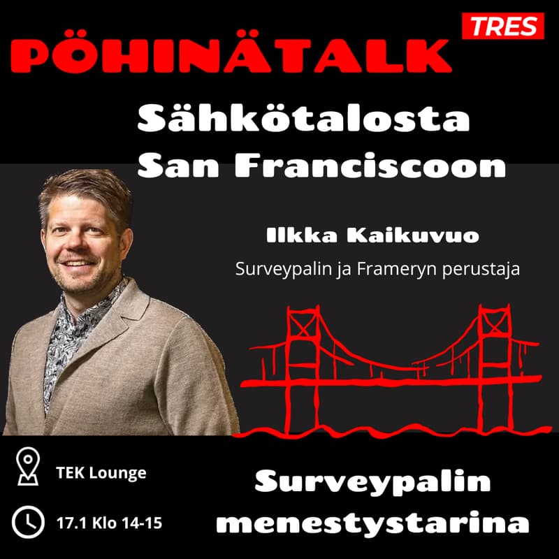 Cover Image for PöhinäTalk: Sähkötalosta San Franciscoon