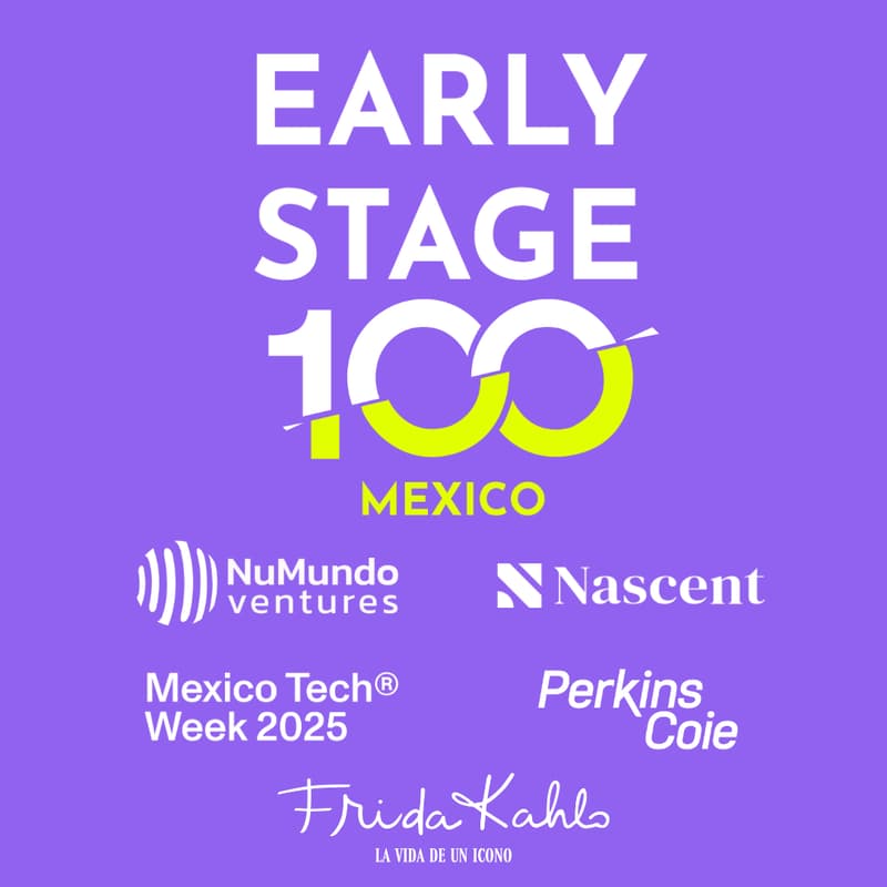 Cover Image for Mexico Early Stage Top 100 Celebration.  Learn from founders building world class startups.   Sponsored by Perkins Coie And Espacio ALTER