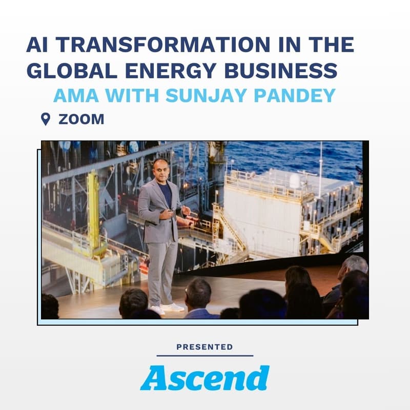 Cover Image for AI Transformation in the Global Energy Business - AMA with Sunjay Pandey (BP)