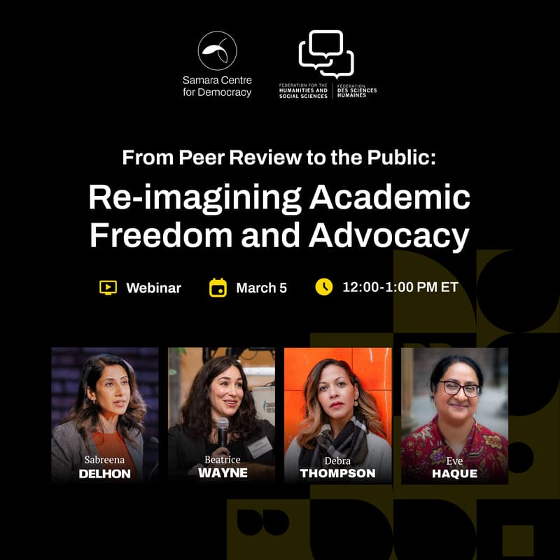 Cover Image for From Peer Review to the Public: Re-imagining Academic Freedom and Advocacy (Live Webinar)