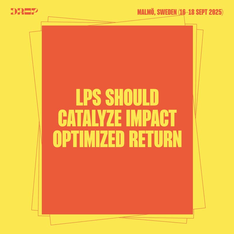 Cover Image for LP's should catalyze impact optimized return