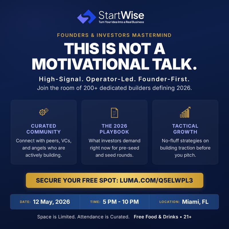 Cover Image for 🌴 Miami Founders & Investors Mastermind