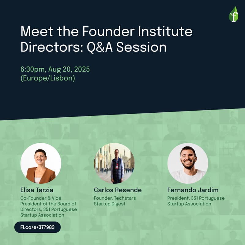 Cover Image for Meet the Founder Institute Directors: Q&A Session