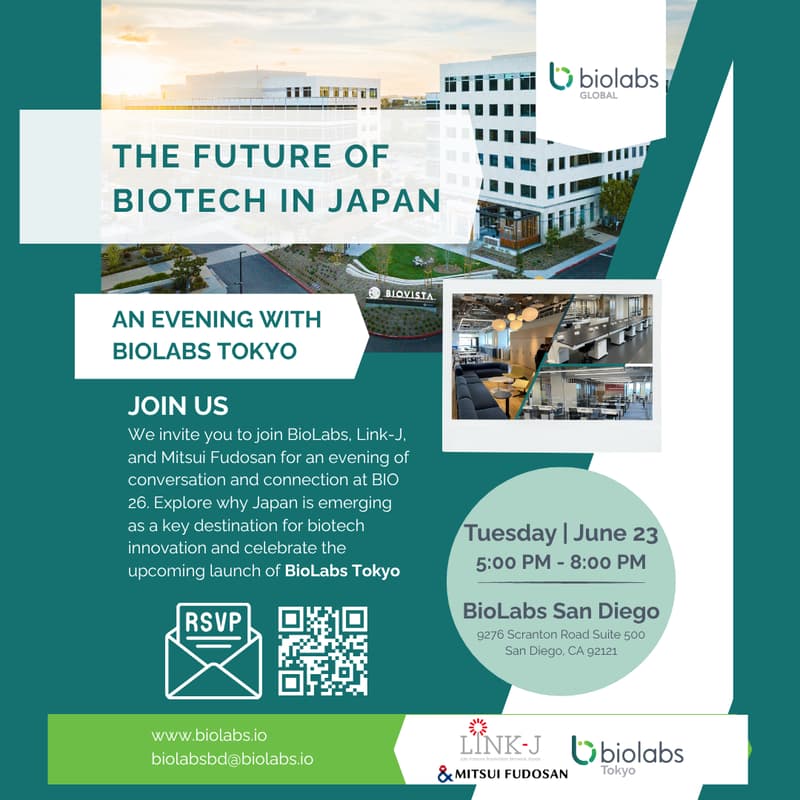 Cover Image for The Future of Biotech in Japan: An Evening with BioLabs Tokyo
