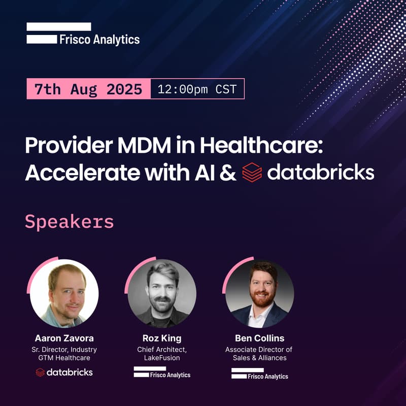 Cover Image for Provider MDM in Healthcare: Accelerate with AI & Databricks