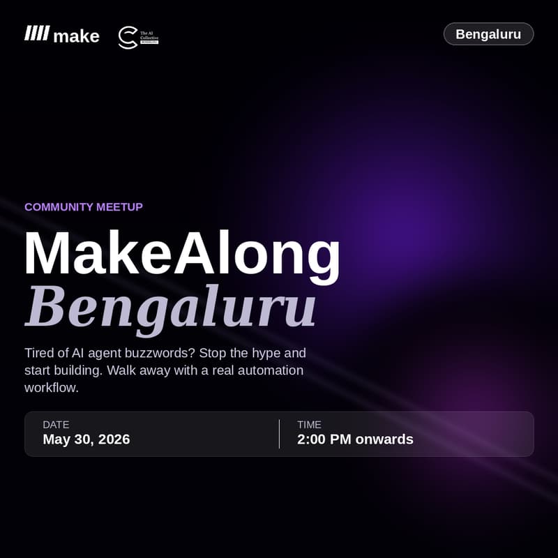 Cover Image for Building an AI Agent with Make.com x AI Collective
