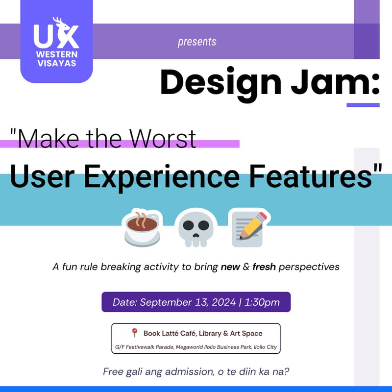 Cover Image for Design Jam: Make the Worst User Experience Features