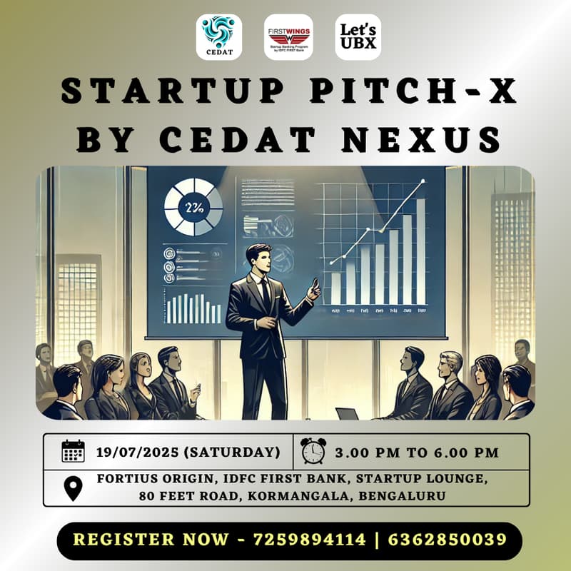 Cover Image for Startup PitchX by CEDAT