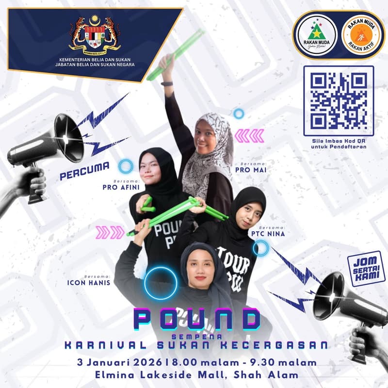 Cover Image for Karnival Sukan Kecergasan : Pound Fitness