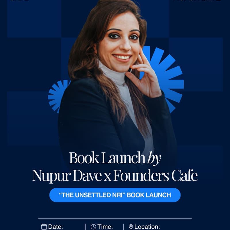 Cover Image for Book Launch & NRI Meetup by Nupur Dave