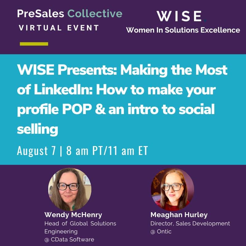 Cover Image for WISE Presents: Making the Most of LinkedIn: How to make your profile POP & an intro to social selling