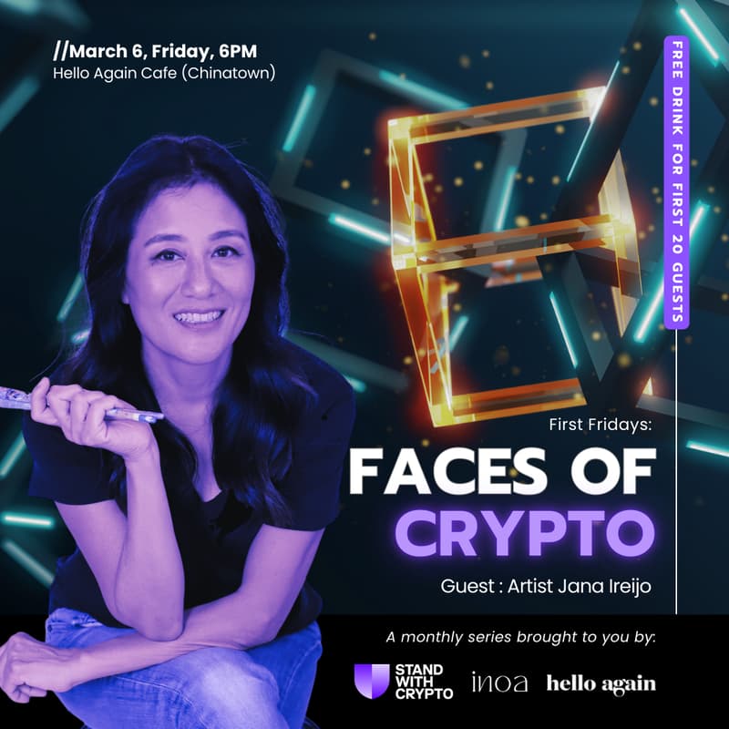 Cover Image for First Fridays: Faces of Crypto - Artist Jana Ireijo