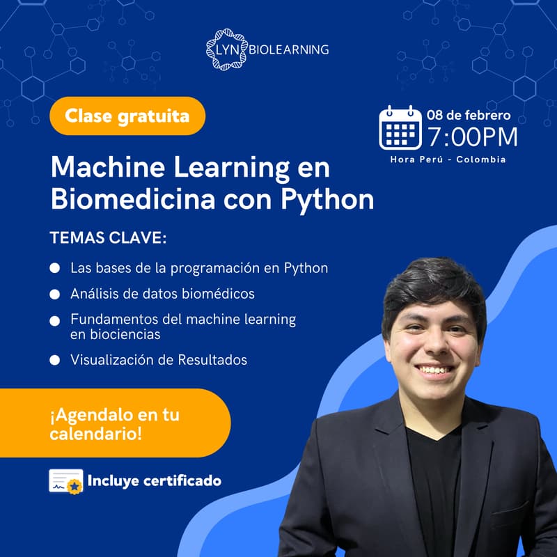 Clase Gratuita: Machine Learning en Biomedicina con Python · Luma