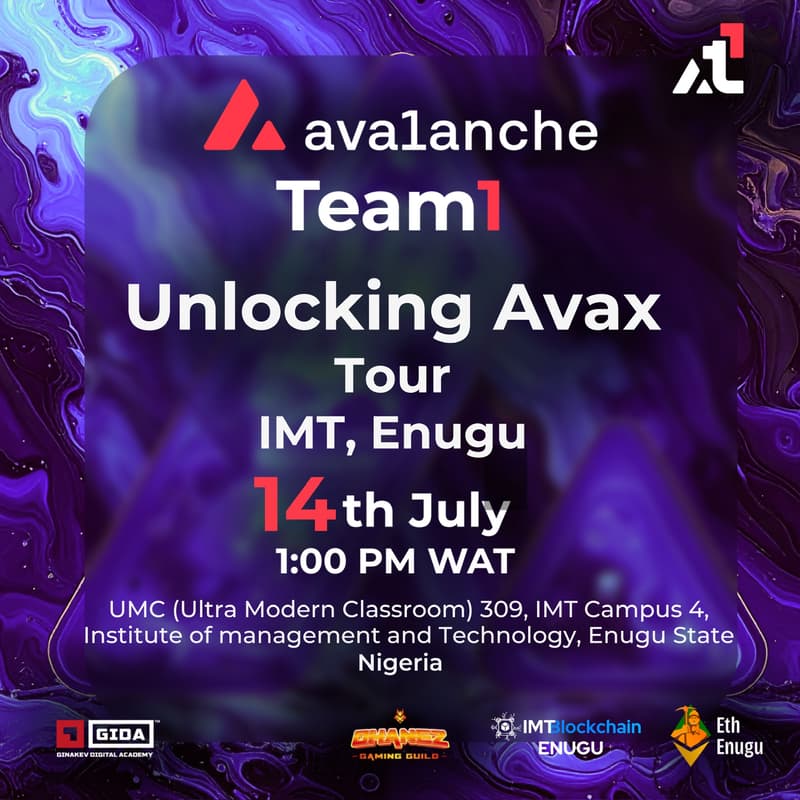 Cover Image for Unlocking Avax Tour; IMT Enugu Edition