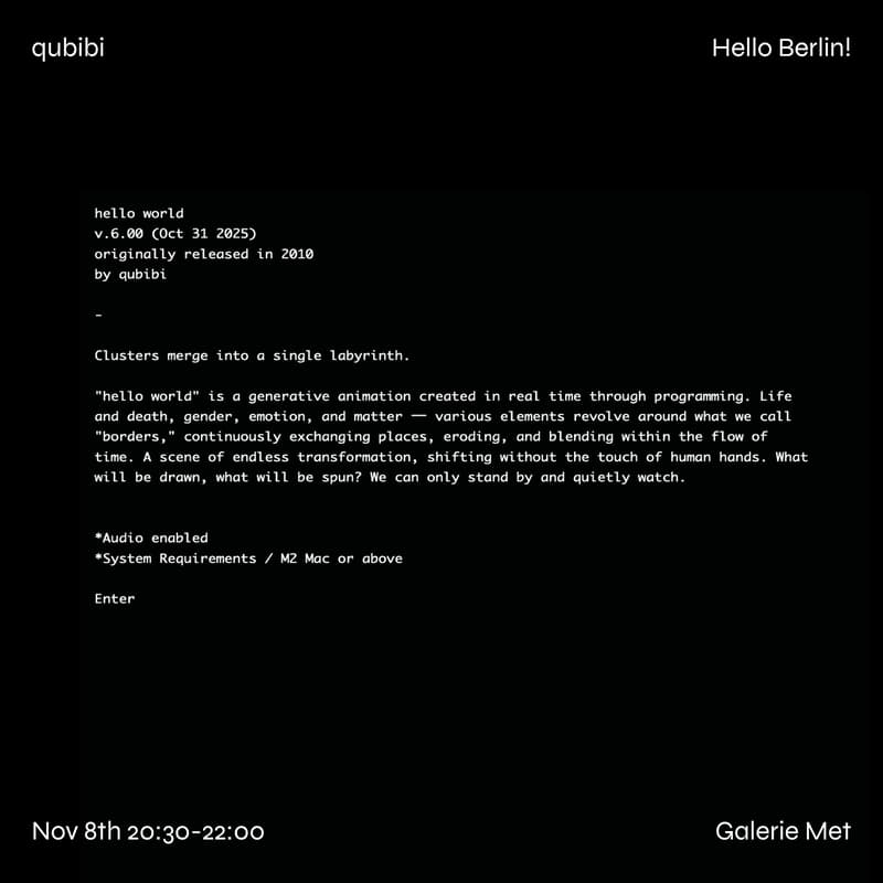 Cover Image for Hello Berlin by qubibi!