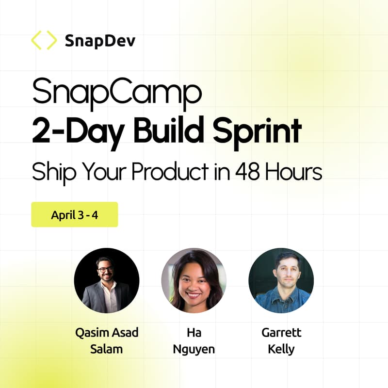 Cover Image for SnapCamp 2-Day Build Sprint