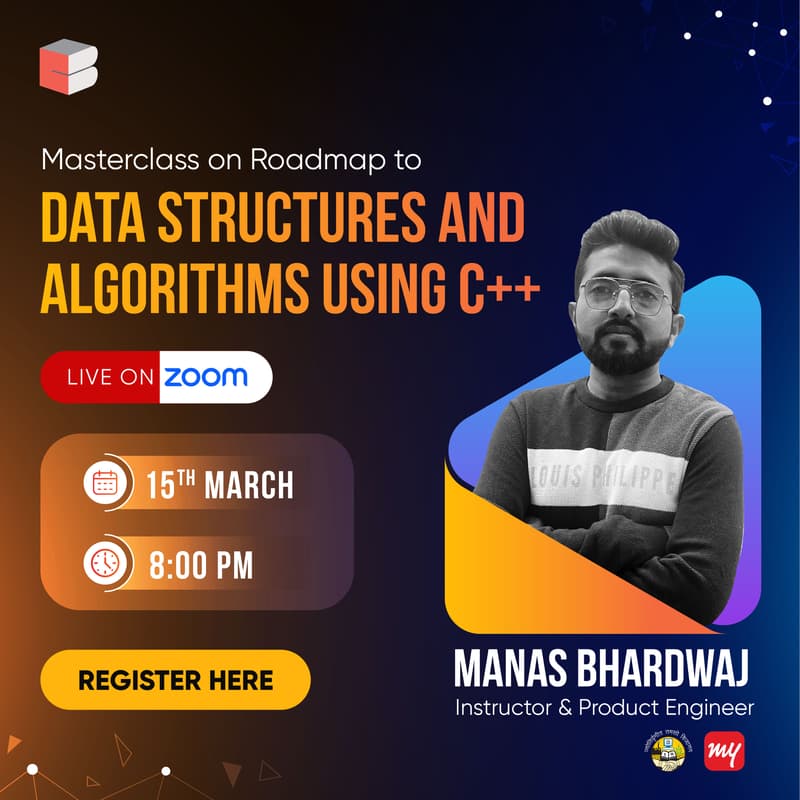 Roadmap to Data Structures and Algorithms using C++ · Zoom · Luma