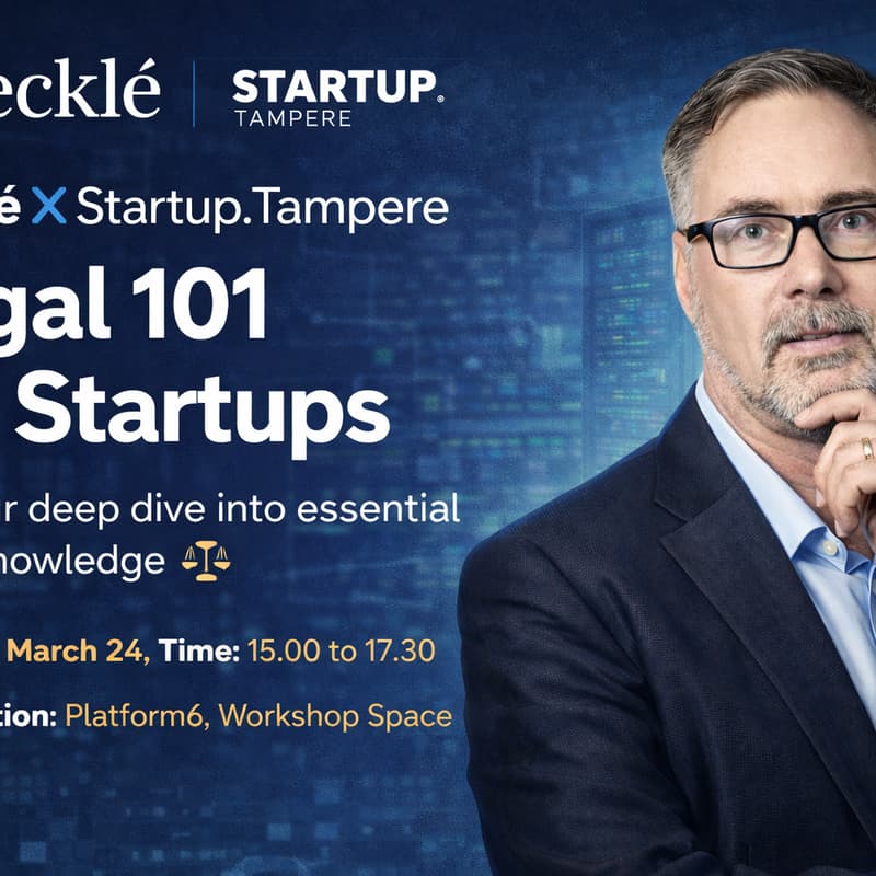 Cover Image for Lecklé x Startup.Tampere: Legal 101