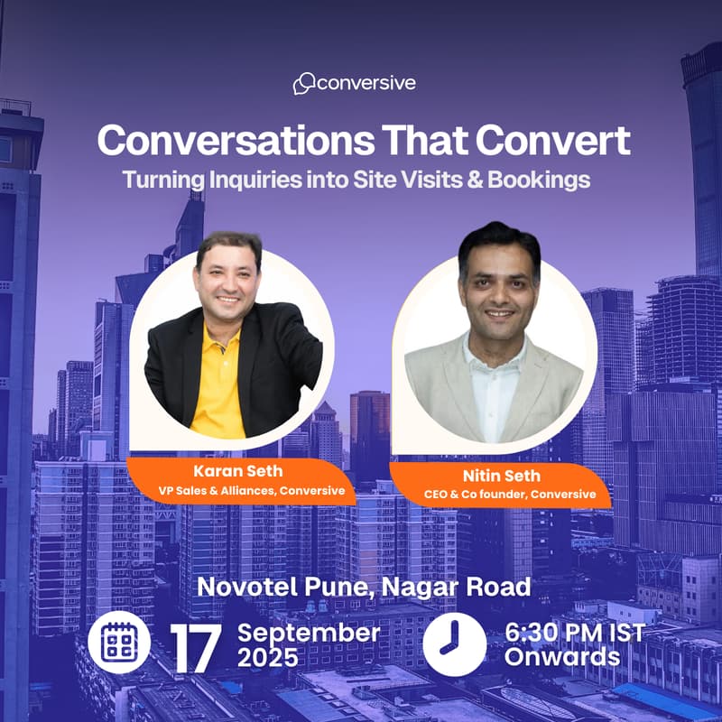 Cover Image for Conversations That Convert : Turning Inquiries into Site Visits & Bookings
