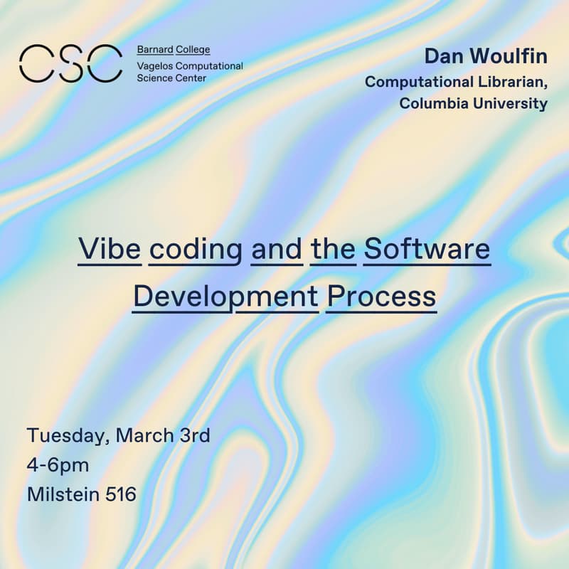 Cover Image for CSC Workshop: Vibe coding and the Software Development Process