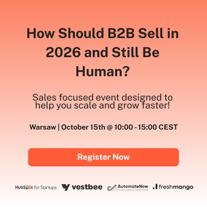 Cover Image for How Should B2B Sell in 2026 and Still Be Human? - Warszawa