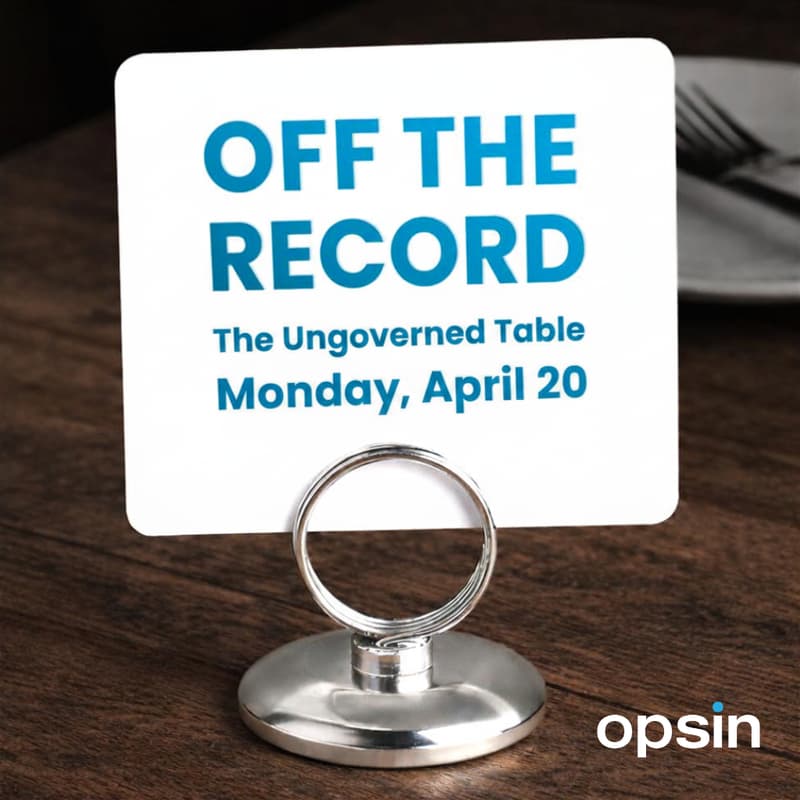 Cover Image for Off the Record: The Ungoverned Table