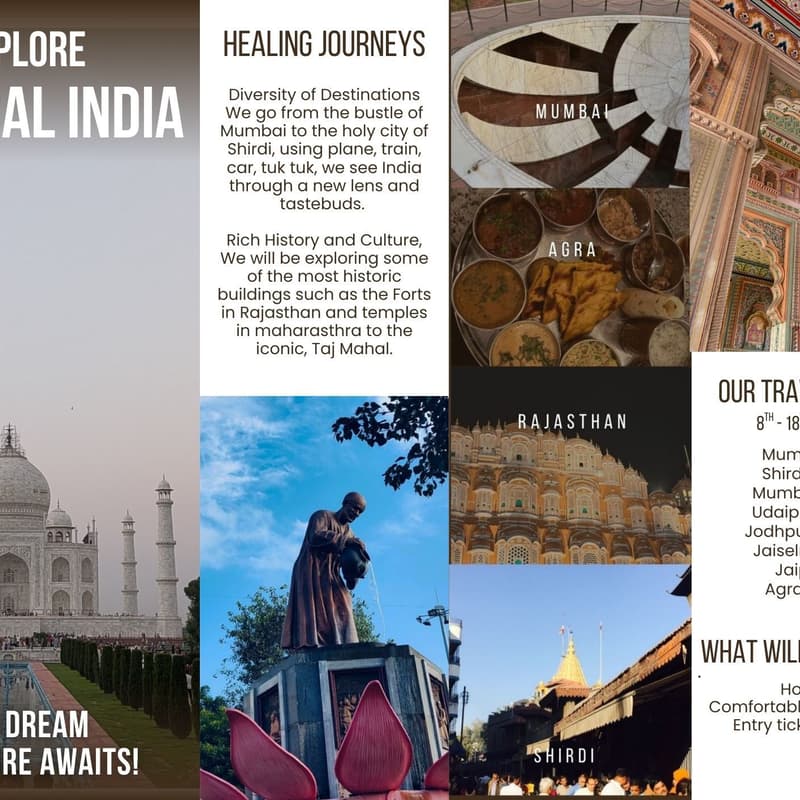 Omslagafbeelding voor 2026 SPIRITUAL JOURNEY MUMBAI SHIRDI RAJASTAN