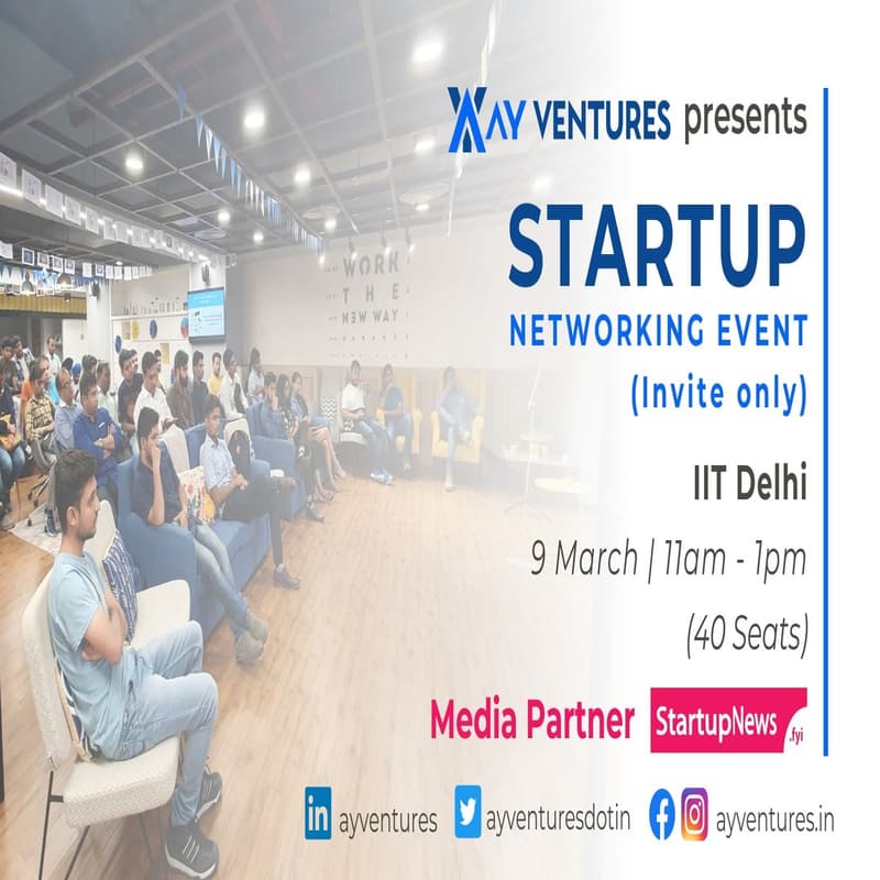 Startup Networking Event (Invite Only) by AY Ventures · Luma